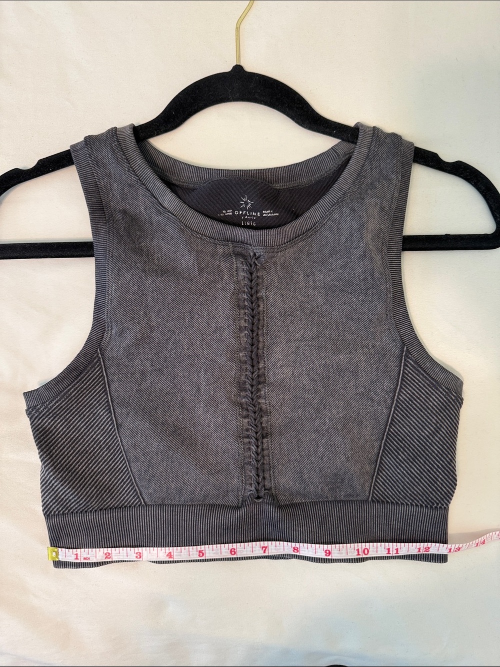 OFFLINE By Aerie Seamless Macrame Longline Sports Bra // Womens Large - Picture 10 of 11